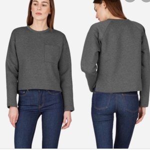 EVERLANE Cropped One Pocket Sweatshirt M